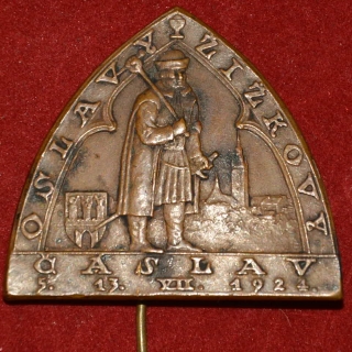 Odznak - Oslavy Žižkovy - Čáslav 1924