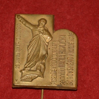 Odznak - 50. výročí odhalení pomníku K. H. Borovského v Kutné Hoře